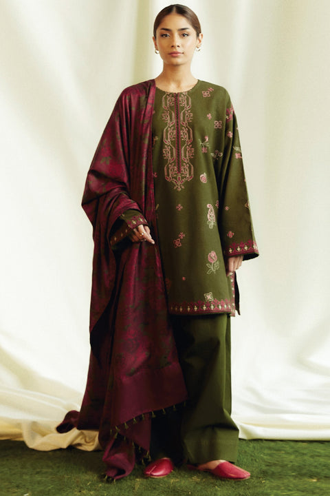 Zara_Shahjahan - COCO WINTER COLLECTION'24 BY ZARA SHAHJAHAN 3 PIECE UNSTITCHED WINTER COLLECTION - aubranz.com