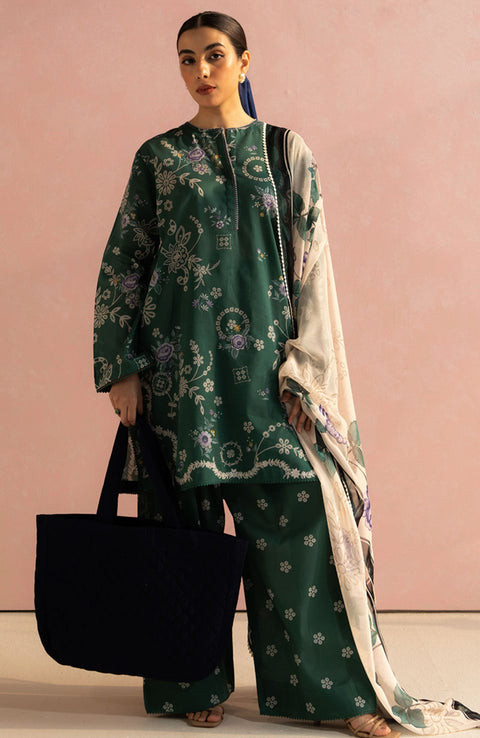 Zara_Shahjahan - Coco Prints'25 by Zara Shahjahan Printed Lawn Suit Unstitched 3 Piece - Summer Collection - aubranz.com