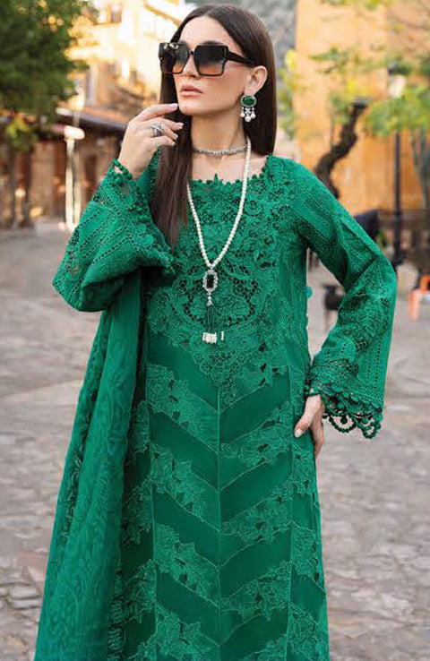 Mariab - Maria B Voyage a'Luxe x Morocco Luxury Lawn'25 Embroidered Suits Unstitched 3 Piece - Summer Collection - aubranz.com