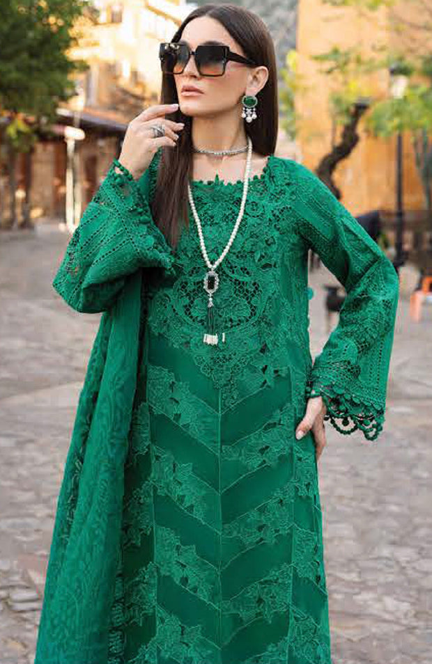 Mariab - Maria B Voyage a'Luxe x Morocco Luxury Lawn'25 Embroidered Suits Unstitched 3 Piece - Summer Collection - aubranz.com