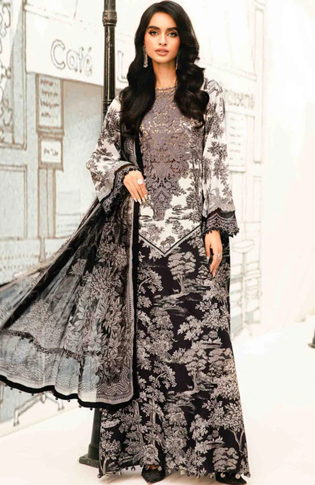 Mariab - MPrint Eid Edit'25 By Maria B Embroidered Lawn Suits Unstitched 3 Piece - Summer Collection - aubranz.com
