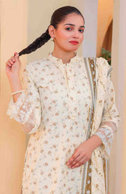 Abtextiles - Meerub Ikat Vol 2 Wrinkle Free Collection'25 By Ab Textile Embroidered Lawn Suit Unstitched 3 Piece - Summer Collection - aubranz.com