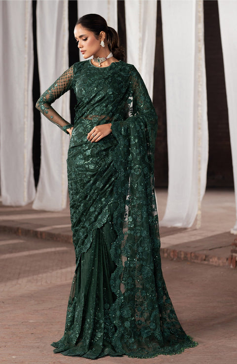 Zarif - SHEHNAI BY ZARIF EMBROIDERED NET SUITS UNSTITCHED 3 PIECE - FORMAL COLLECTION - aubranz.com