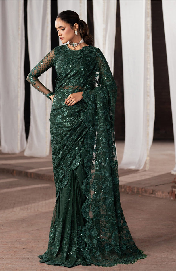 Zarif - SHEHNAI BY ZARIF EMBROIDERED NET SUITS UNSTITCHED 3 PIECE - FORMAL COLLECTION - aubranz.com