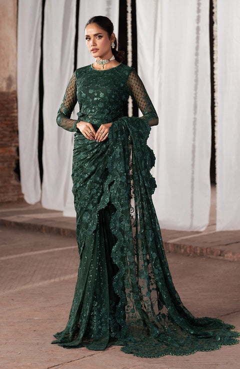 Zarif - SHEHNAI BY ZARIF EMBROIDERED NET SUITS UNSTITCHED 3 PIECE - FORMAL COLLECTION - aubranz.com