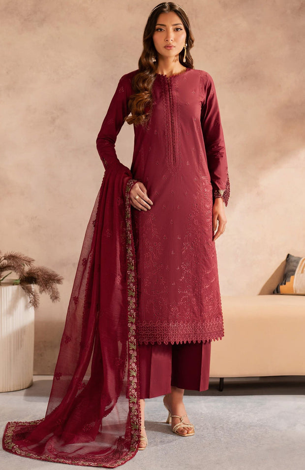 Zarif - Zarif Lawn'25 Embroidered Suits Unstitched 3 Piece - Summer Collection - aubranz.com