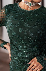 Zarif - SHEHNAI BY ZARIF EMBROIDERED NET SUITS UNSTITCHED 3 PIECE - FORMAL COLLECTION - aubranz.com