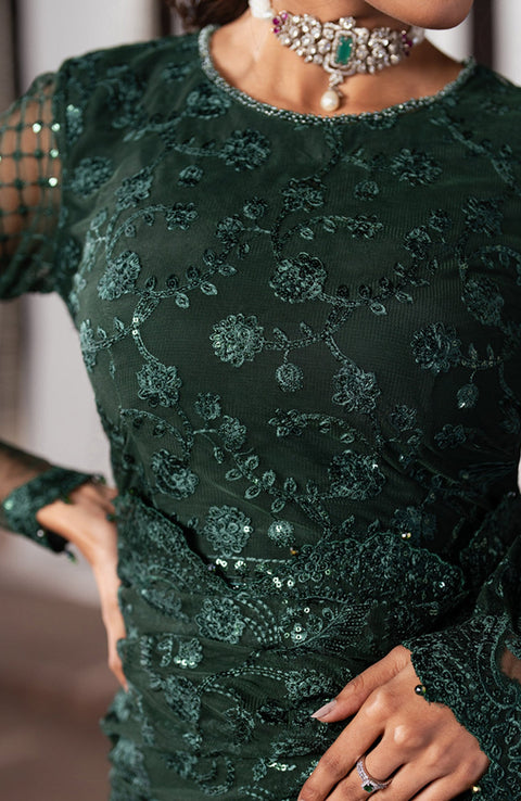 Zarif - SHEHNAI BY ZARIF EMBROIDERED NET SUITS UNSTITCHED 3 PIECE - FORMAL COLLECTION - aubranz.com