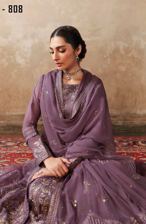 Flossie - Mehak Formals'24 By Flossia Unstitched 3 Piece Wedding formal Collection - aubranz.com