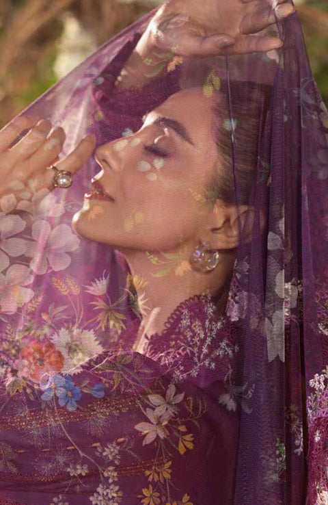 Sobia_Nazir - Sobia Nazir Luxury Lawn'25 Embroidered Suits Unstitched 3 Piece - Summer Collection - aubranz.com