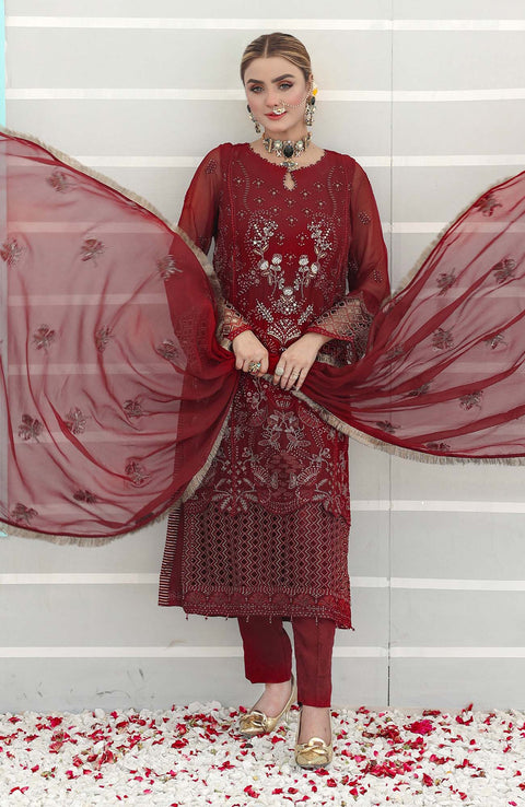 Pakdaman - PEHCHAAN FORMALS'24 BY PAKDAMAN EMBROIDERED SUITS UNSTITCHED 3 PIECE - FORMAL COLLECTION - aubranz.com