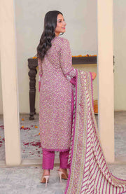 Abtextiles - Meerub Ikat Vol 2 Wrinkle Free Collection'25 By Ab Textile Embroidered Lawn Suit Unstitched 3 Piece - Summer Collection - aubranz.com