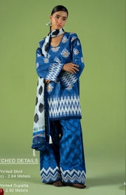 Saira_Rizwan - Joolie Prints Collecetion'25 By Saira Rizwan Printed Lawn Suit Unstitched 3 Piece - Summer Collection - aubranz.com
