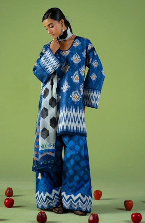 Saira_Rizwan - Joolie Prints Collecetion'25 By Saira Rizwan Printed Lawn Suit Unstitched 3 Piece - Summer Collection - aubranz.com