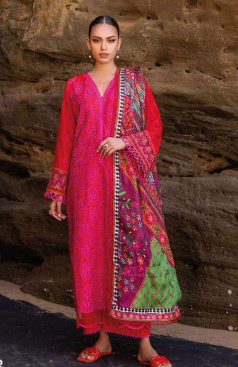 Zainabchottani - Luxury Chikankari Collection'24 By Zainab Chottani Unstitched 3 Piece Summer Collection - aubranz.com