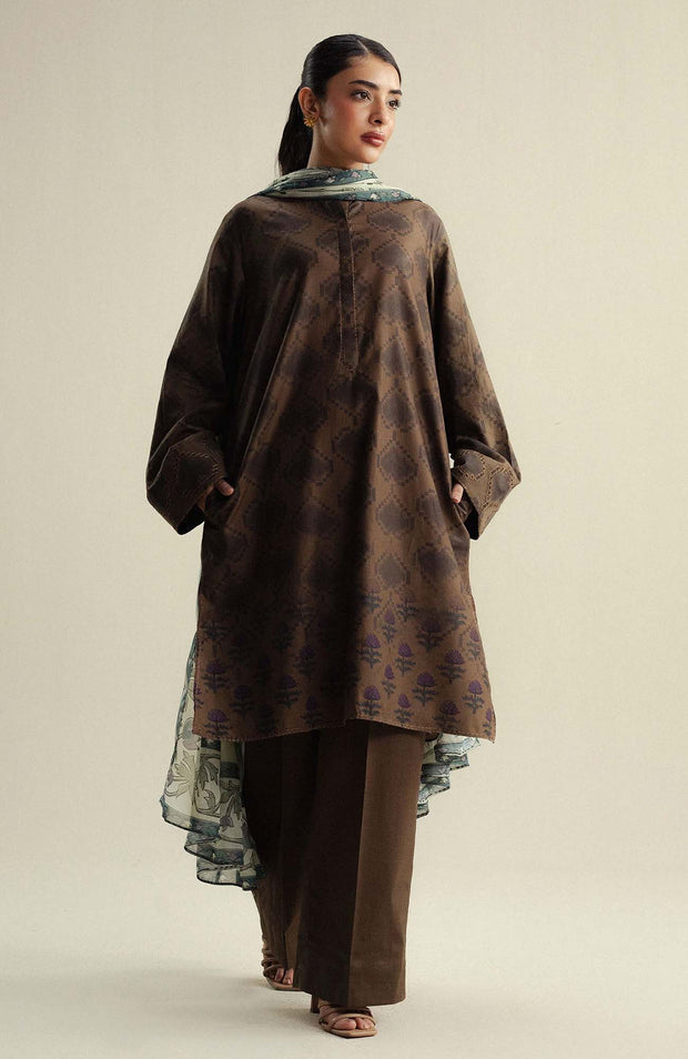 Zara_Shahjahan - Coco Prints'25 Vol-4 by Zara Shahjahan Printed Lawn Suits Unstitched 3 Piece - Summer Collection - aubranz.com