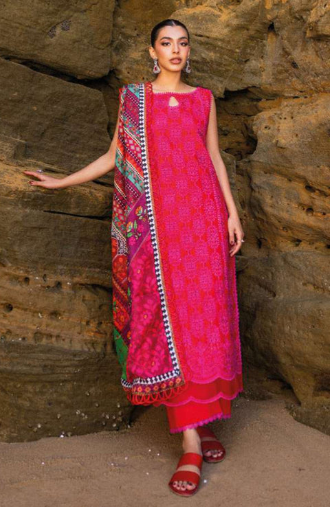 Zainabchottani - Luxury Chikankari Collection'24 By Zainab Chottani Unstitched 3 Piece Summer Collection - aubranz.com