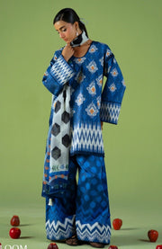 Saira_Rizwan - Joolie Prints Collecetion'25 By Saira Rizwan Printed Lawn Suit Unstitched 3 Piece - Summer Collection - aubranz.com