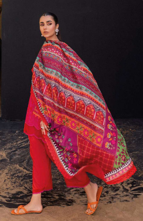 Zainabchottani - Luxury Chikankari Collection'24 By Zainab Chottani Unstitched 3 Piece Summer Collection - aubranz.com