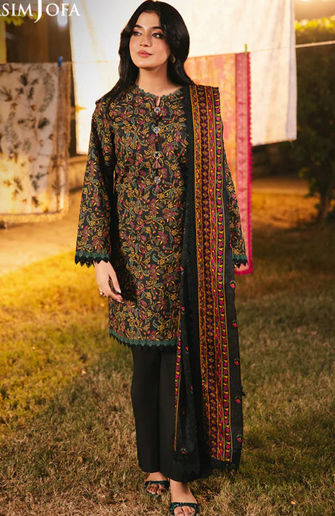 Asimjofa - Asim Jofa Lawn'25 Printed Suits Unstitched 3 Piece - Summer Collection - aubranz.com