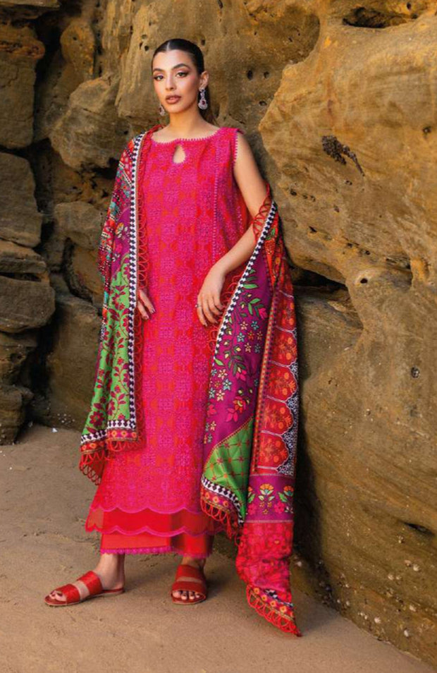 Zainabchottani - Luxury Chikankari Collection'24 By Zainab Chottani Unstitched 3 Piece Summer Collection - aubranz.com