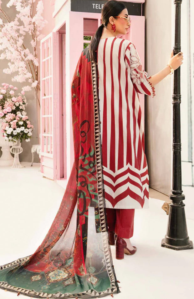 Mariab - MPrint Eid Edit'25 By Maria B Embroidered Lawn Suits Unstitched 3 Piece - Summer Collection - aubranz.com