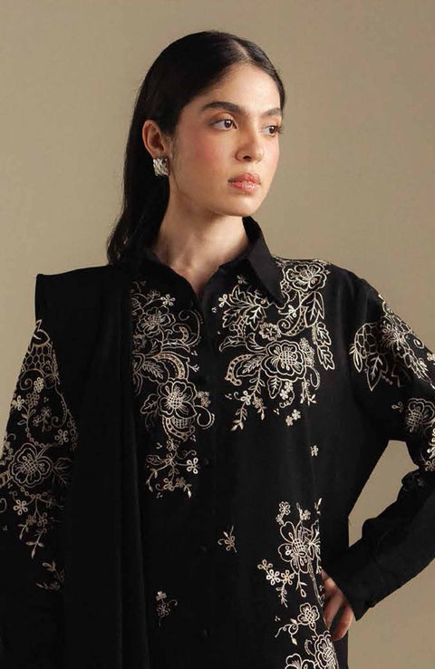 Zara_Shahjahan - COCO WINTER'25 BY ZARA SHAHJAHAN EMBROIDERED KHADDAR SUITS UNSTITCHED 3 PIECE - WINTER COLLECTION - aubranz.com