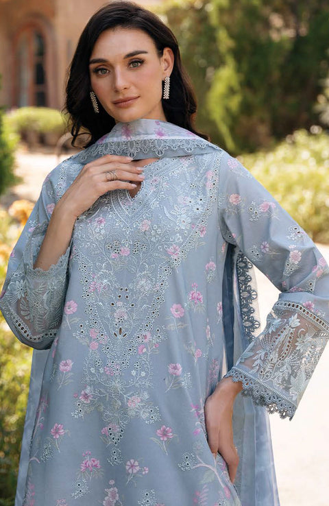 Afrozeh - Afrozeh Damask Lawn'25 Embroidered Suits Unstitched 3 Piece - Summer Collection - aubranz.com