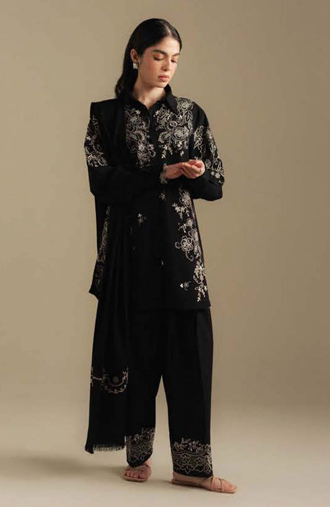 Zara_Shahjahan - COCO WINTER'25 BY ZARA SHAHJAHAN EMBROIDERED KHADDAR SUITS UNSTITCHED 3 PIECE - WINTER COLLECTION - aubranz.com