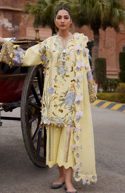 Elan - Elan Lawn'25 Embroidered Lawn Suits Unstitched 3 Piece - Summer Collection - aubranz.com