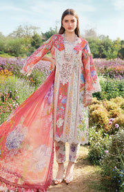 Mariab - Mprints By Maria B Embroidered Lawn Suits Unstitched 3 Piece - Summer Collection - aubranz.com