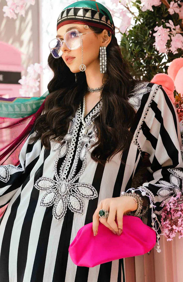 Mariab - MPrint Eid Edit'25 By Maria B Embroidered Lawn Suits Unstitched 3 Piece - Summer Collection - aubranz.com
