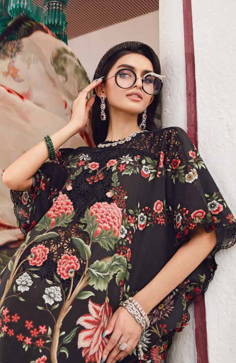 Mariab - M Prints Intermix Fall Edit'25 By Maria B Embroidered Cambric Suits Unstitched 3 Piece - Winter Collection - aubranz.com