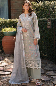 Afrozeh - Afrozeh Damask Lawn'25 Embroidered Suits Unstitched 3 Piece - Summer Collection - aubranz.com