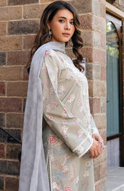 Afrozeh - Afrozeh Damask Lawn'25 Embroidered Suits Unstitched 3 Piece - Summer Collection - aubranz.com