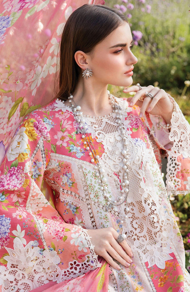 Mariab - Mprints By Maria B Embroidered Lawn Suits Unstitched 3 Piece - Summer Collection - aubranz.com