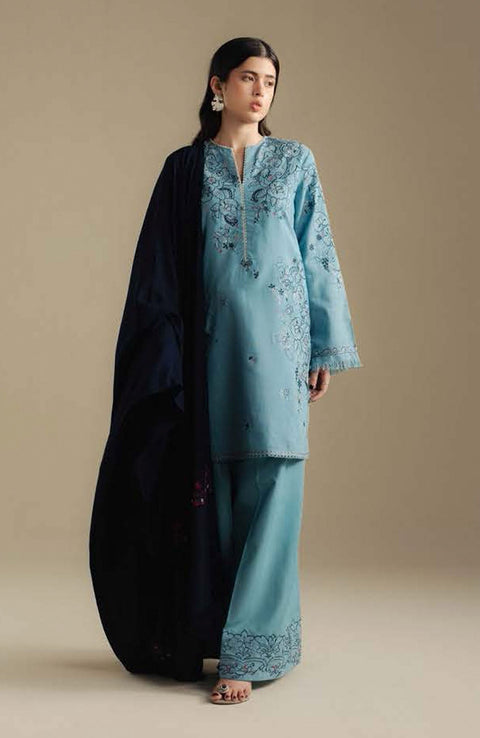 Zara_Shahjahan - COCO WINTER'25 BY ZARA SHAHJAHAN EMBROIDERED KHADDAR SUITS UNSTITCHED 3 PIECE - WINTER COLLECTION - aubranz.com