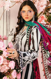 Mariab - MPrint Eid Edit'25 By Maria B Embroidered Lawn Suits Unstitched 3 Piece - Summer Collection - aubranz.com