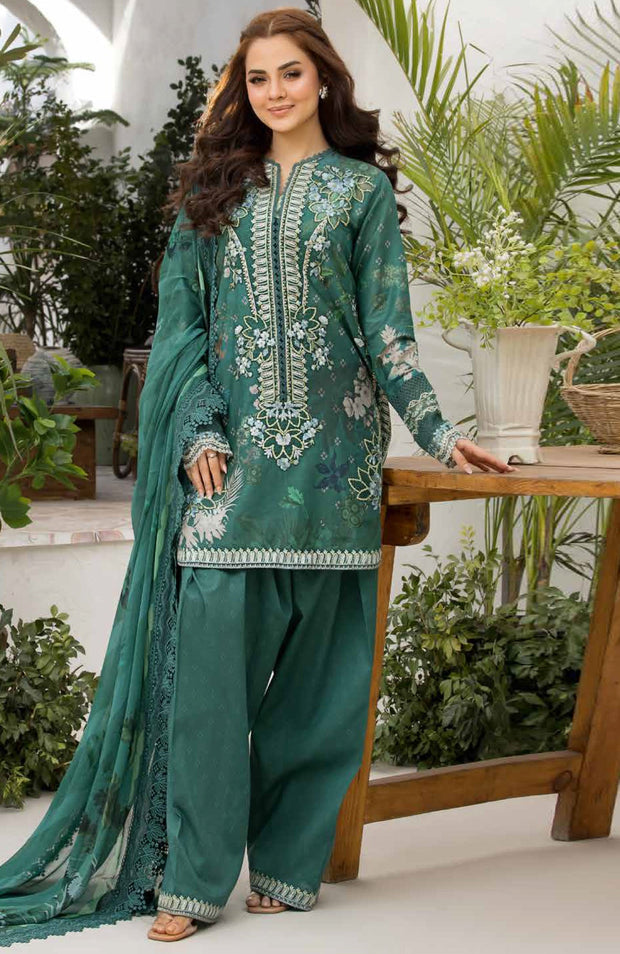 Sobia_Nazir - Sobia Nazir Vital Lawn'25 Embroidered Suits Unstitched 3 Piece - Summer Collection - aubranz.com