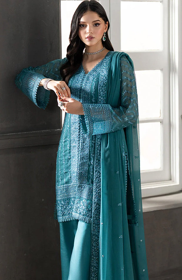 Azure - Azure Ensembles Festive Lawn'25 Embroidered Suits Unstitched 3 Piece - Summer Collection - aubranz.com