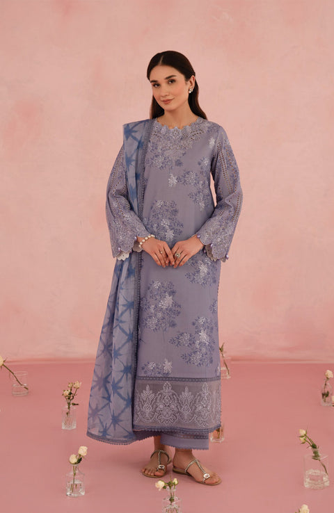 Afrozeh - Floral Charm'25 by Afrozeh Embroidered Lawn Suits Unstitched 3 Piece - Summer Collection - aubranz.com