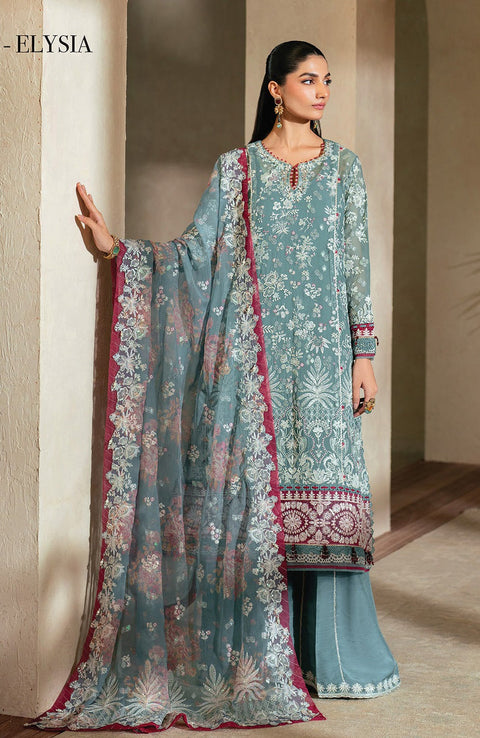 Xenia - Niran by Xenia Embroidered Chiffon Suits Unstitched 3 Piece - Formals Collection - aubranz.com