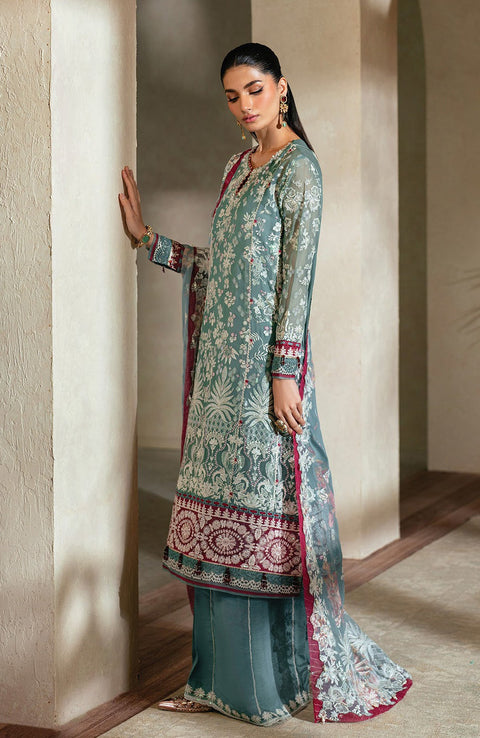 Xenia - Niran by Xenia Embroidered Chiffon Suits Unstitched 3 Piece - Formals Collection - aubranz.com