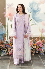 Qalamkar - Qalamkar Sahil Luxury Lawn'25 Embroidered Suit Unstitched 3 Piece - Summer Collection - aubranz.com