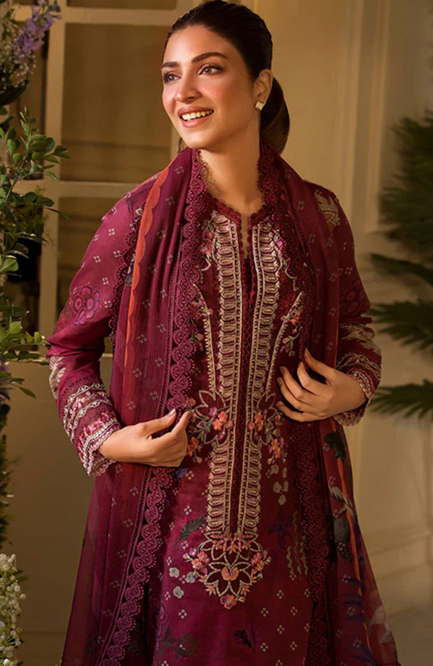 Sobia_Nazir - Sobia Nazir Vital Lawn'25 Embroidered Suits Unstitched 3 Piece - Summer Collection - aubranz.com