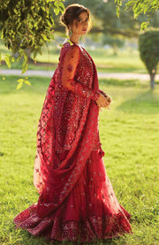 Qalamkar - Qalamkar shadmani raw silk'24 embroidered suits unstitched 3 piece - festive collection - aubranz.com