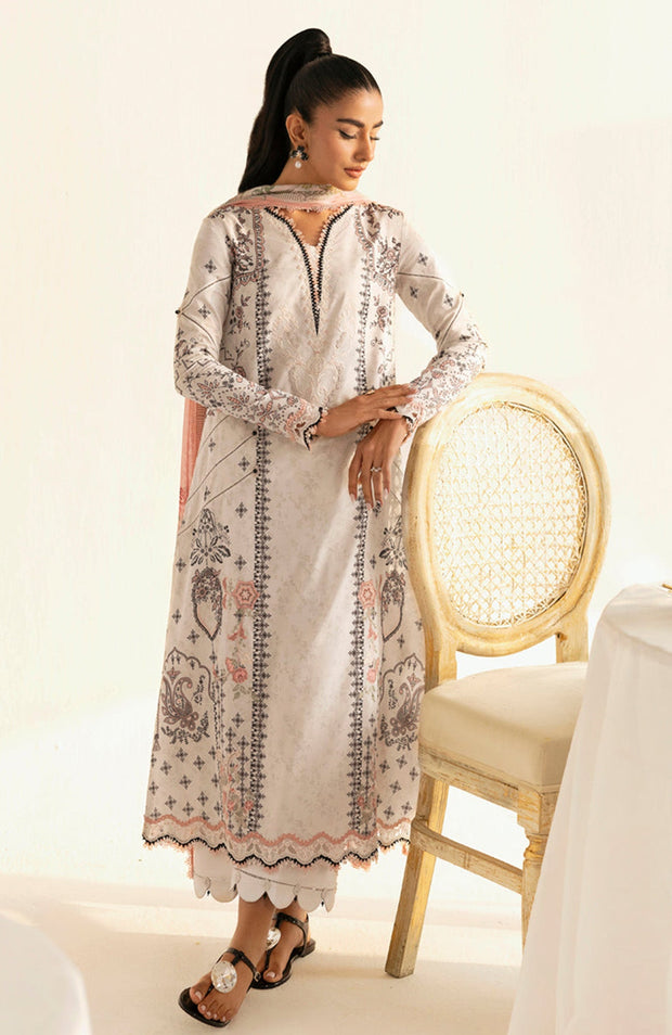 Qalamkar - Qprints by Qalamkar'25 Printed Lawn Suits Unstitched 3 Piece - Summer Collection - aubranz.com