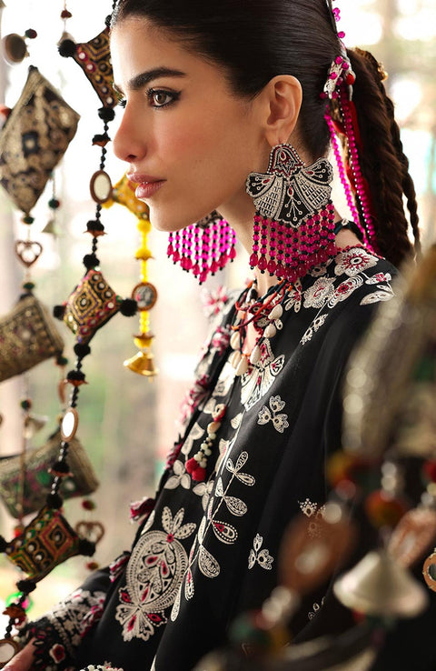 Zaha - Neelum Lawn'25 by Zaha Embroidered Suit Unstitched 3 piece - Summer Collection - aubranz.com
