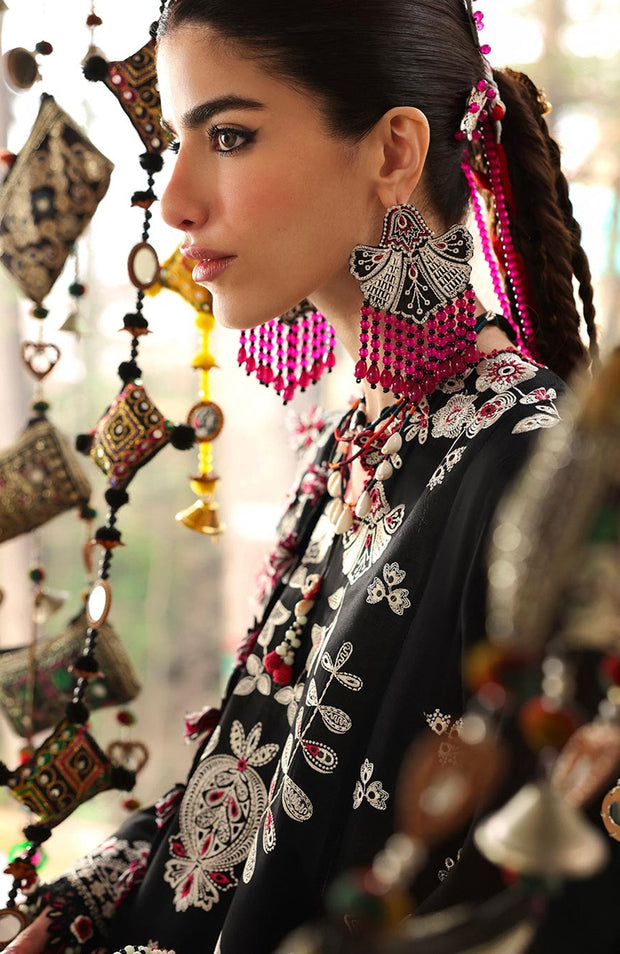 Zaha - Neelum Lawn'25 by Zaha Embroidered Suit Unstitched 3 piece - Summer Collection - aubranz.com