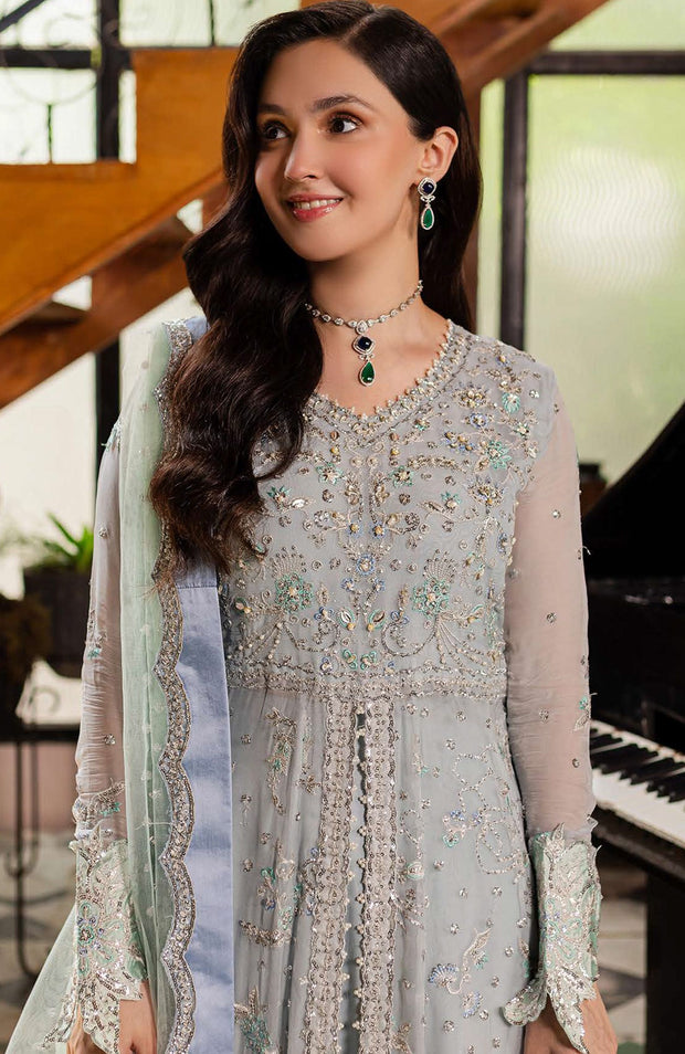 Roheenaz - Naira by Roheenaz Embroidered Chiffon Suit Unstitched 4 Piece -Formals Collection - aubranz.com